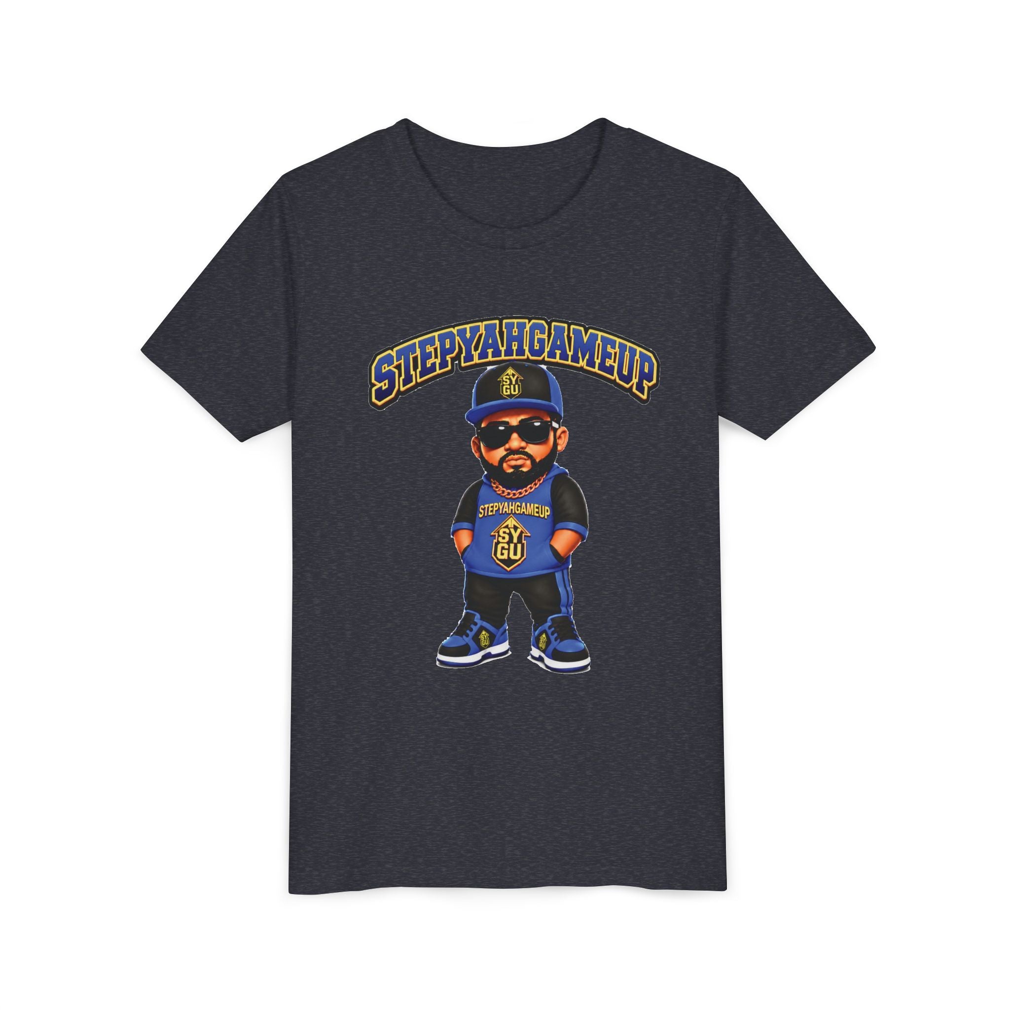 StepYahGameUp — Stumble Step | Hands In Pockets | Unisex Youth Tee