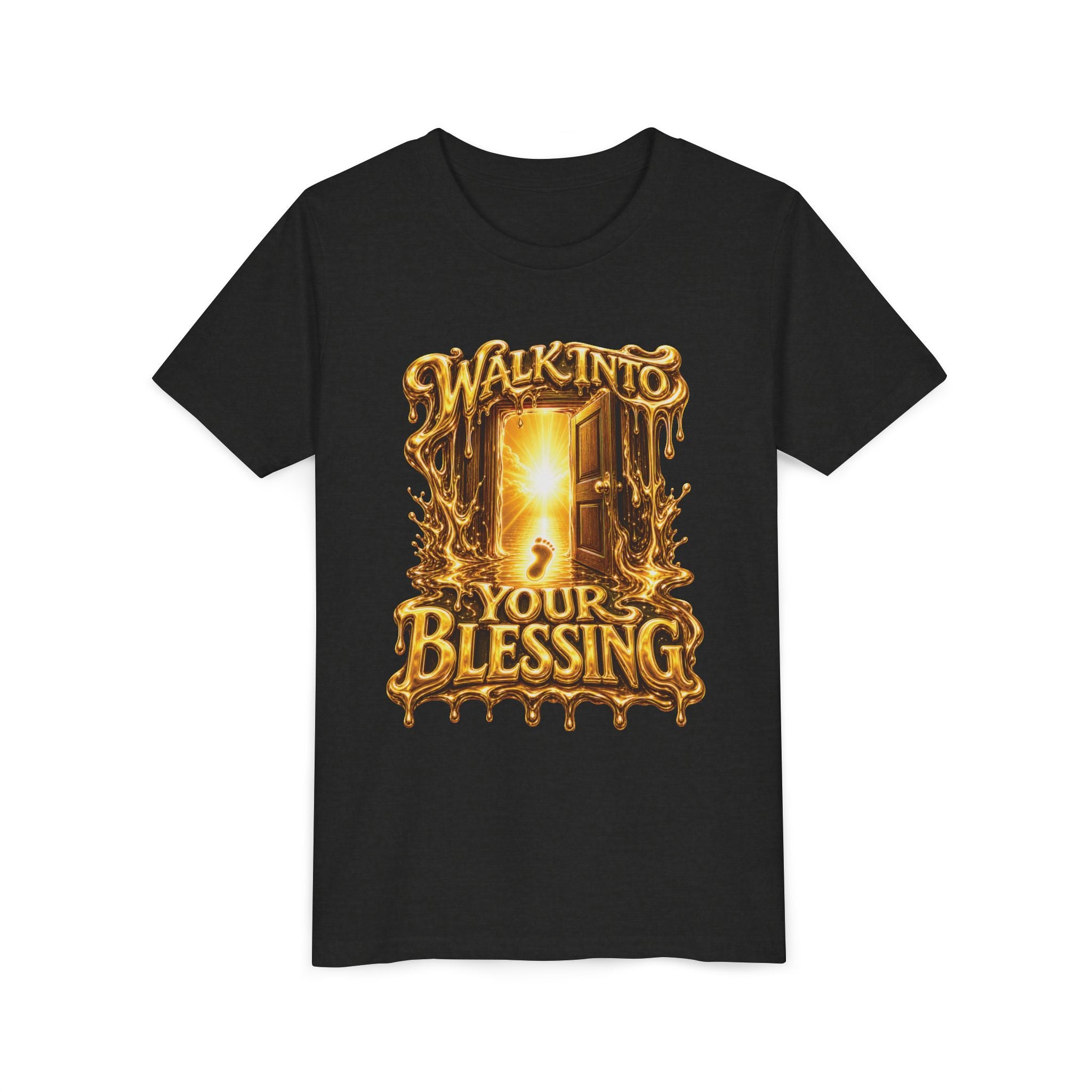 Walk By Faith ✝️ — Walk Into Your Blessing | Unisex Youth Tee