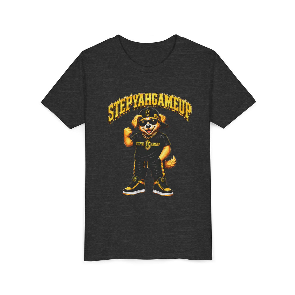 StepYahGameUp — SYGU Dog | Gold Edition | Unisex Youth Tee