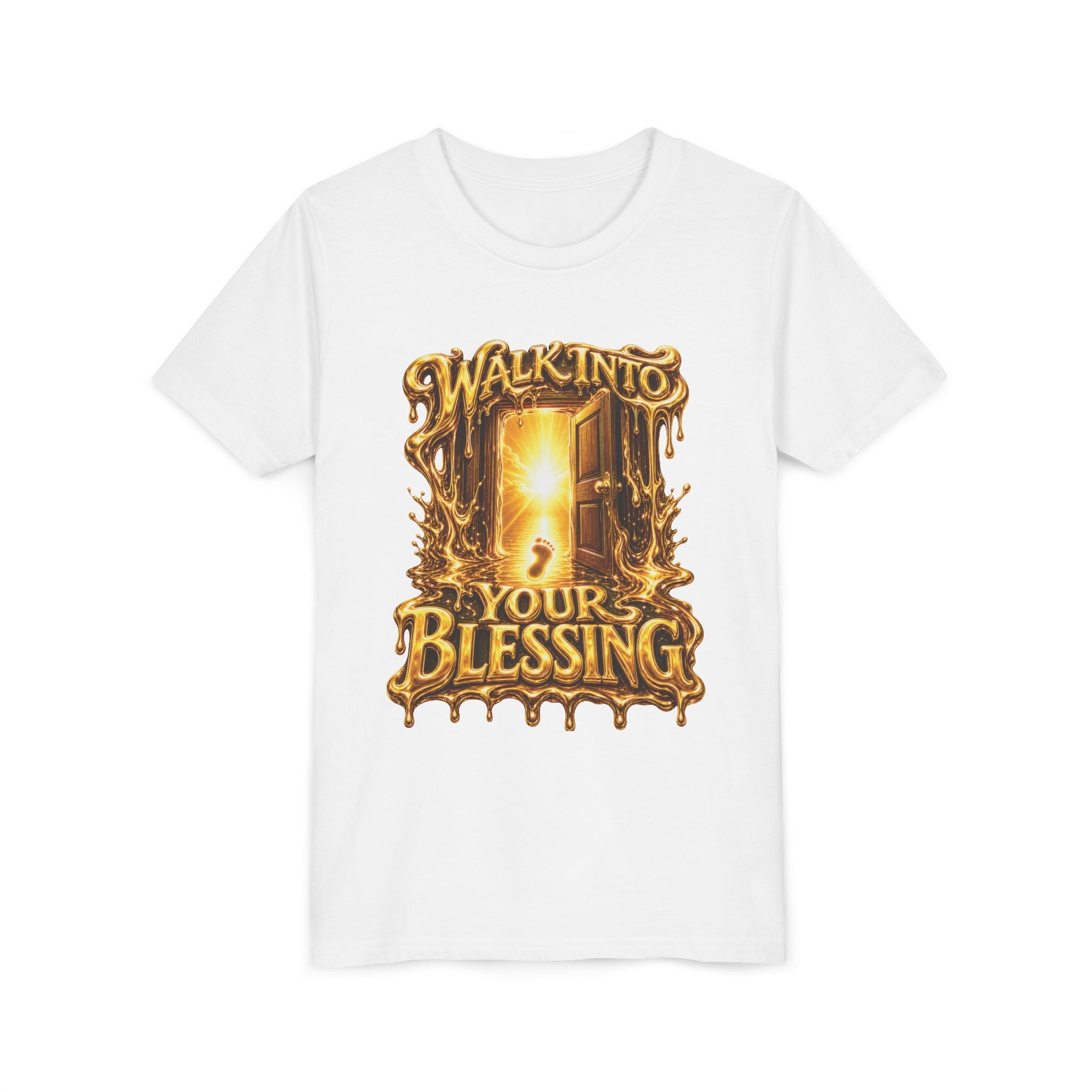 Walk By Faith ✝️ — Walk Into Your Blessing | Unisex Youth Tee