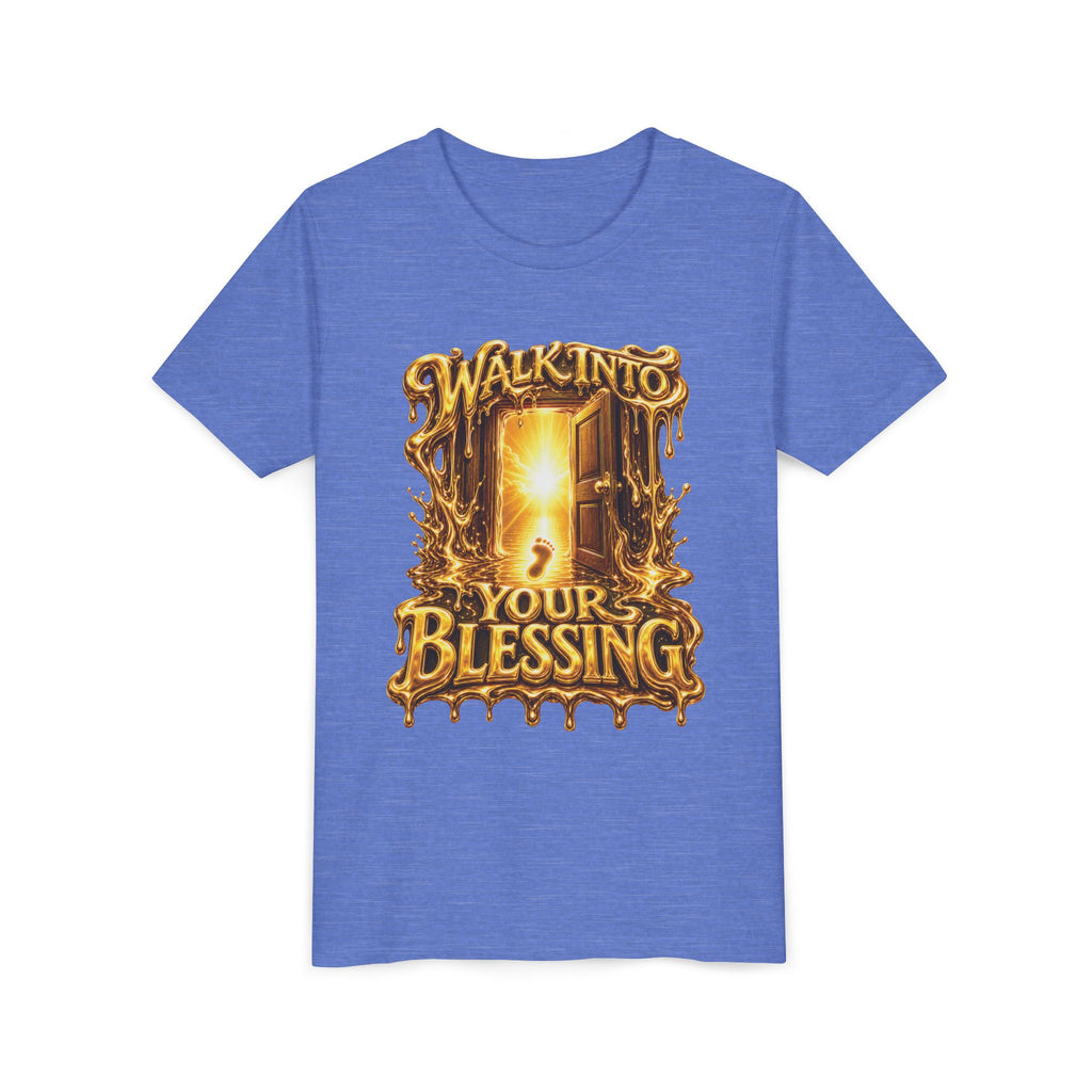 Walk By Faith ✝️ — Walk Into Your Blessing | Unisex Youth Tee