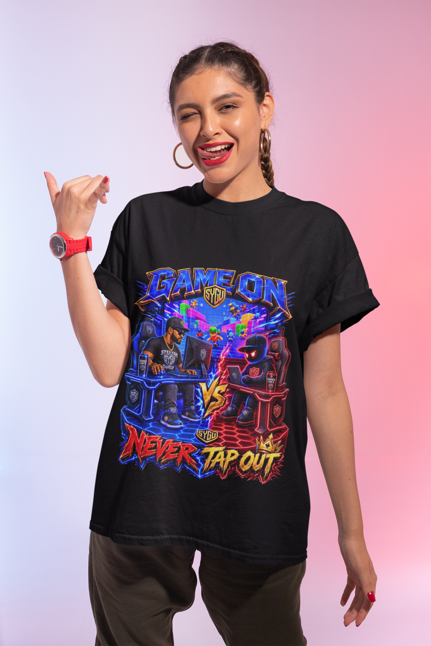 StepYahGameUp — Game On Never Tap Out | Unisex Tee