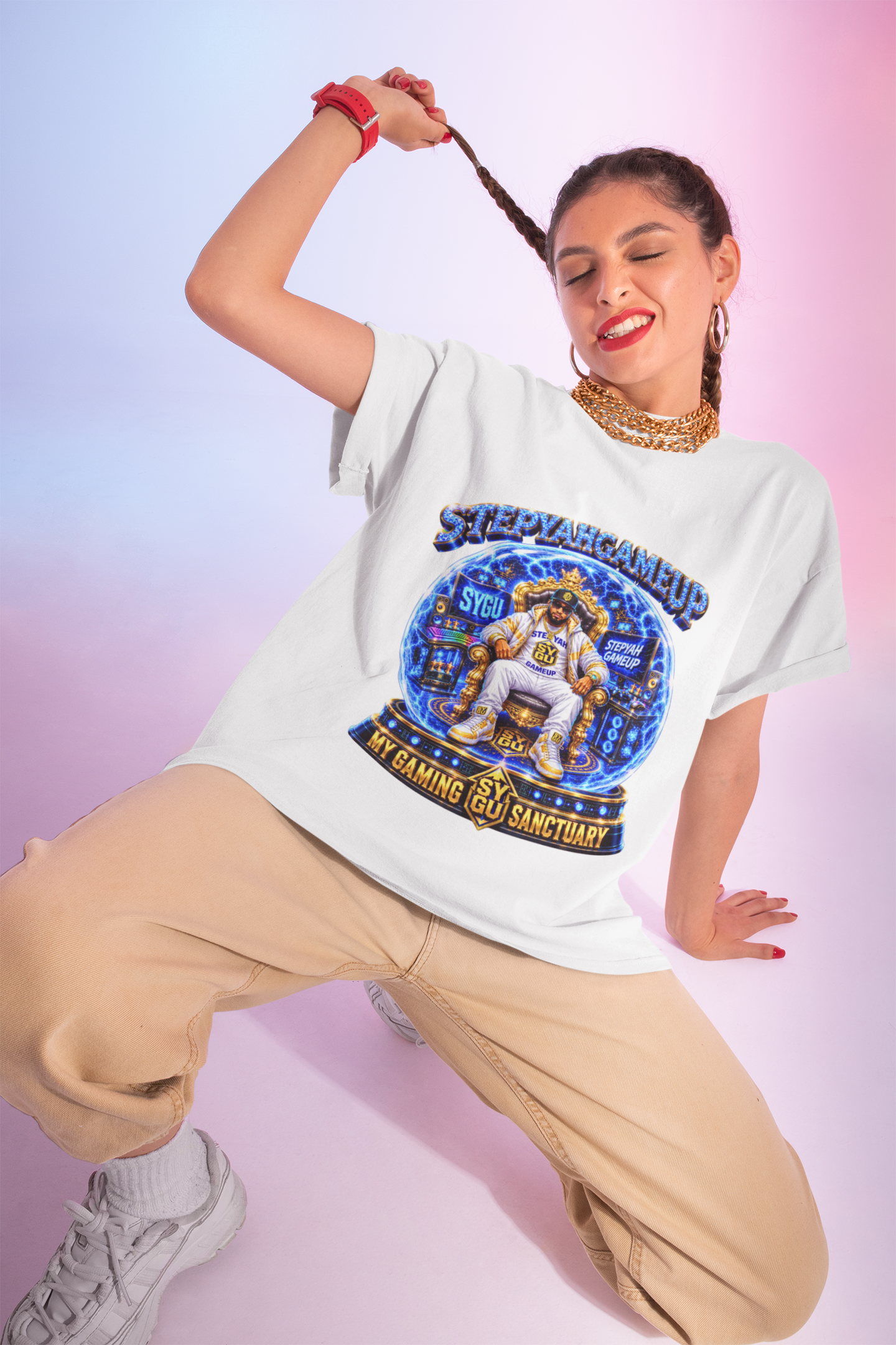 StepYahGameUp — My Gaming Sanctuary | Unisex Youth Tee