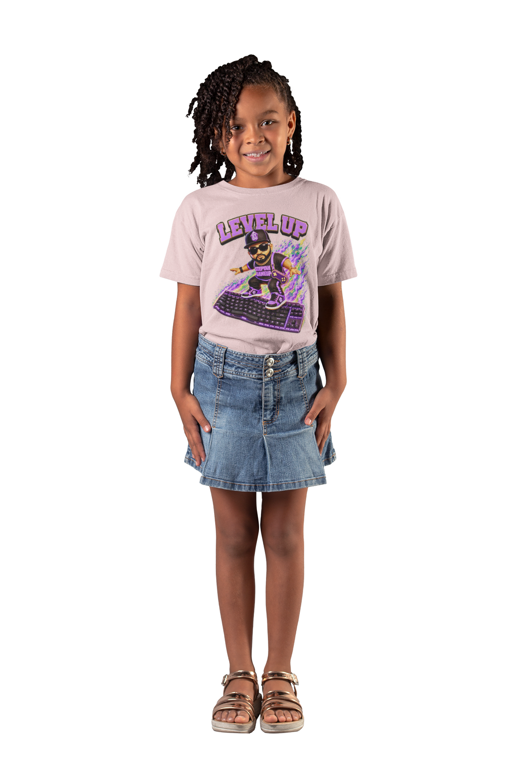 StepYahGameUp — Level Up | Keyboard Rider | Unisex Youth Tee
