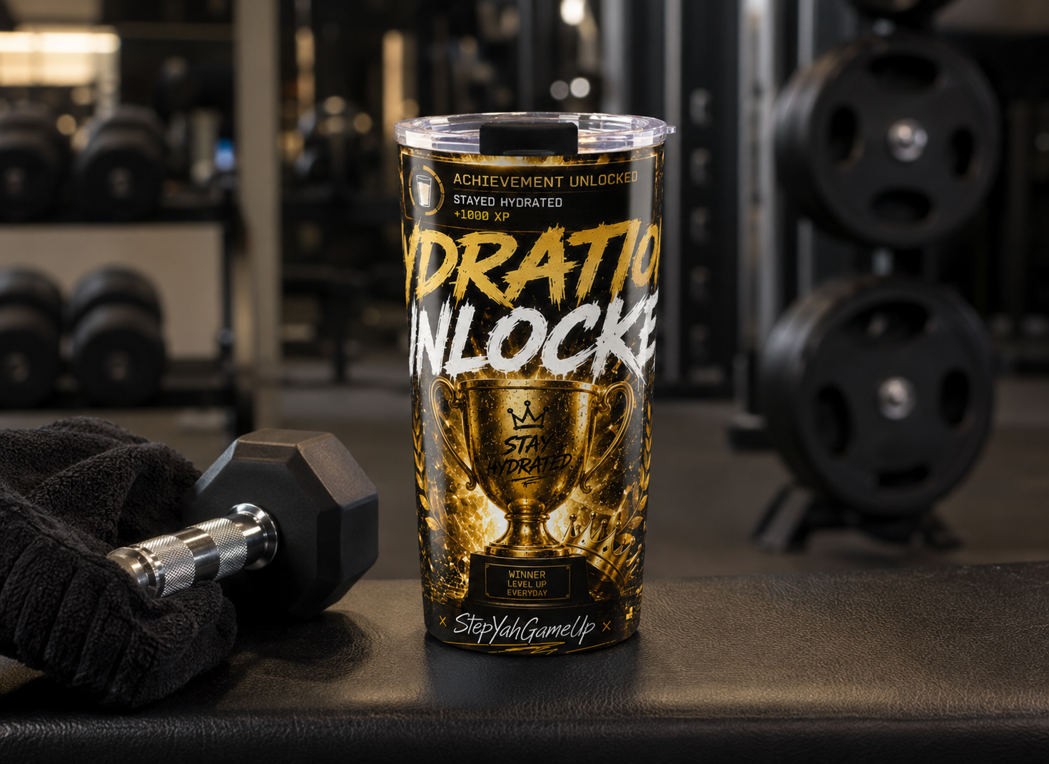 StepYahGameUp — Hydration Unlocked | 20oz Tumbler