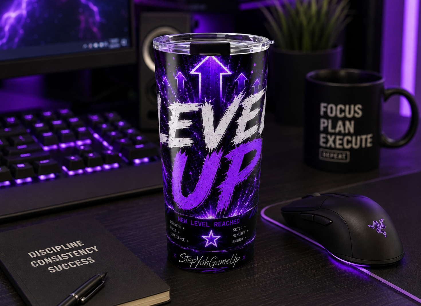 StepYahGameUp — Level Up | 20oz Tumbler