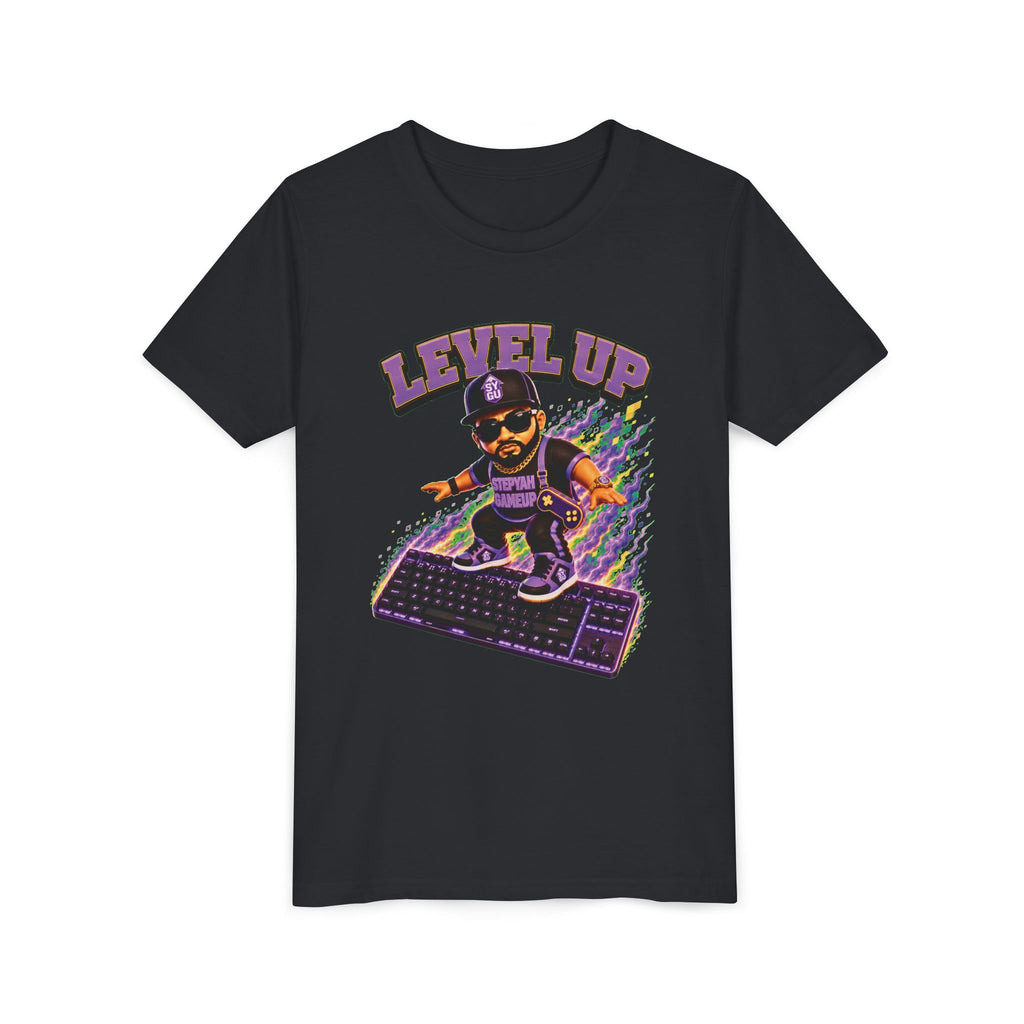 StepYahGameUp — Level Up | Keyboard Rider | Unisex Youth Tee