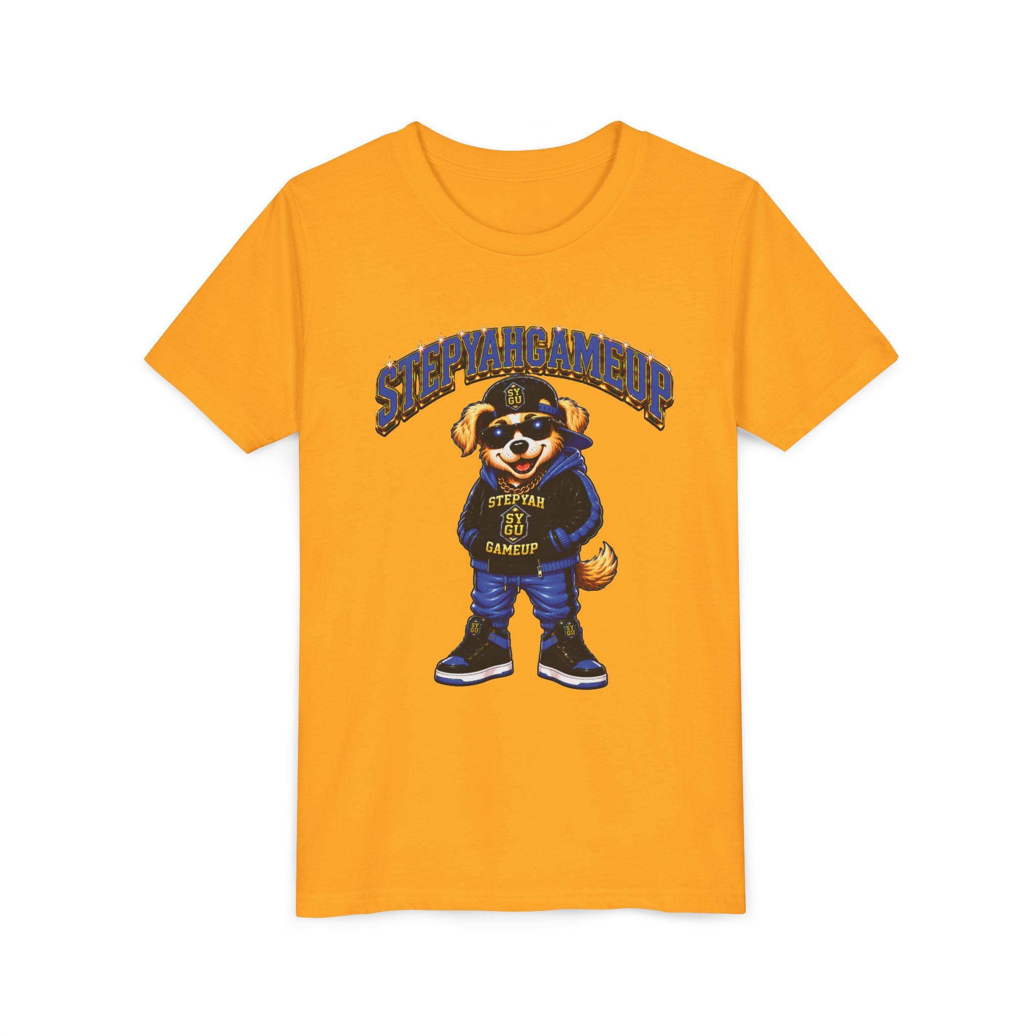 StepYahGameUp — SYGU Dog | Blue Edition | Unisex Youth Tee