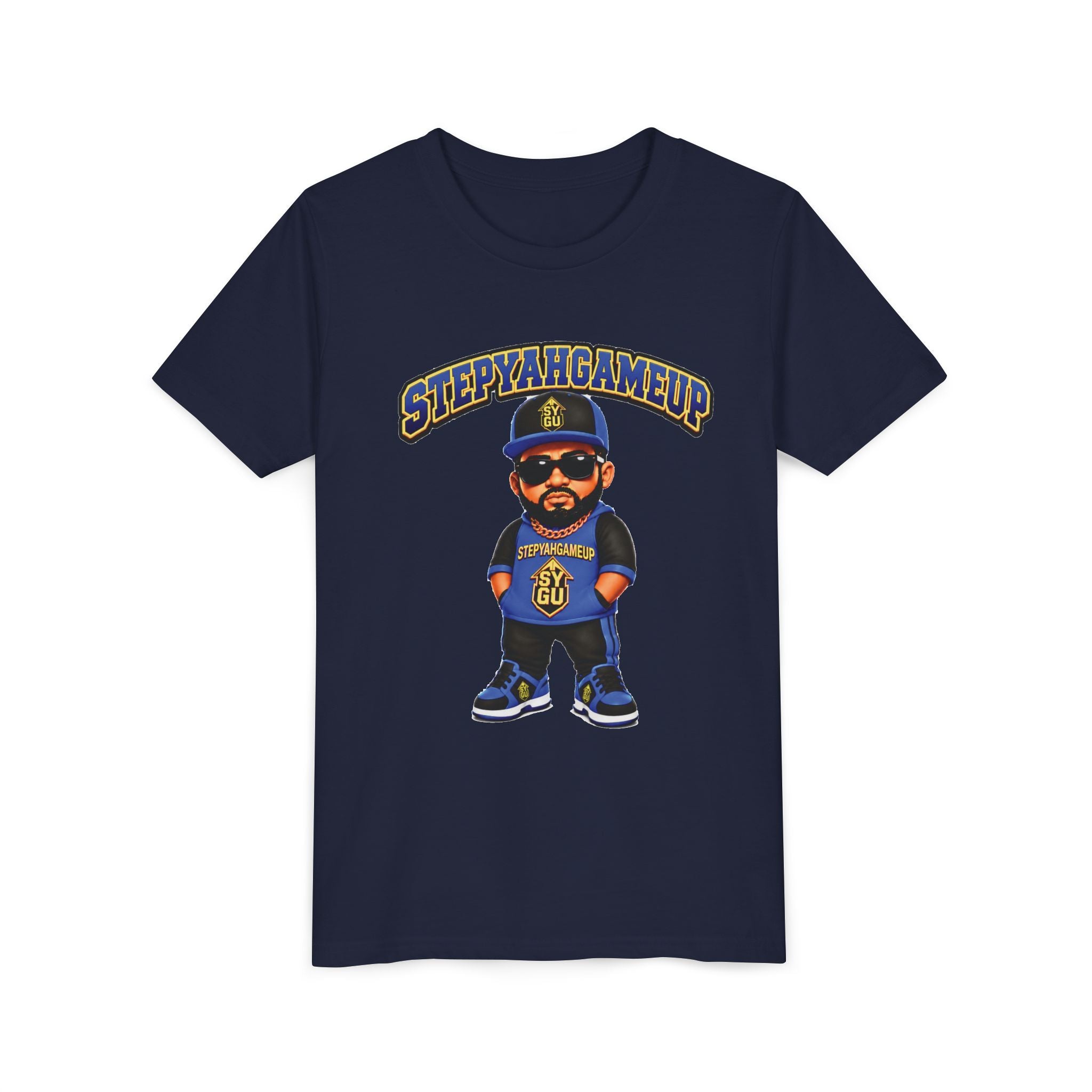 StepYahGameUp — Stumble Step | Hands In Pockets | Unisex Youth Tee