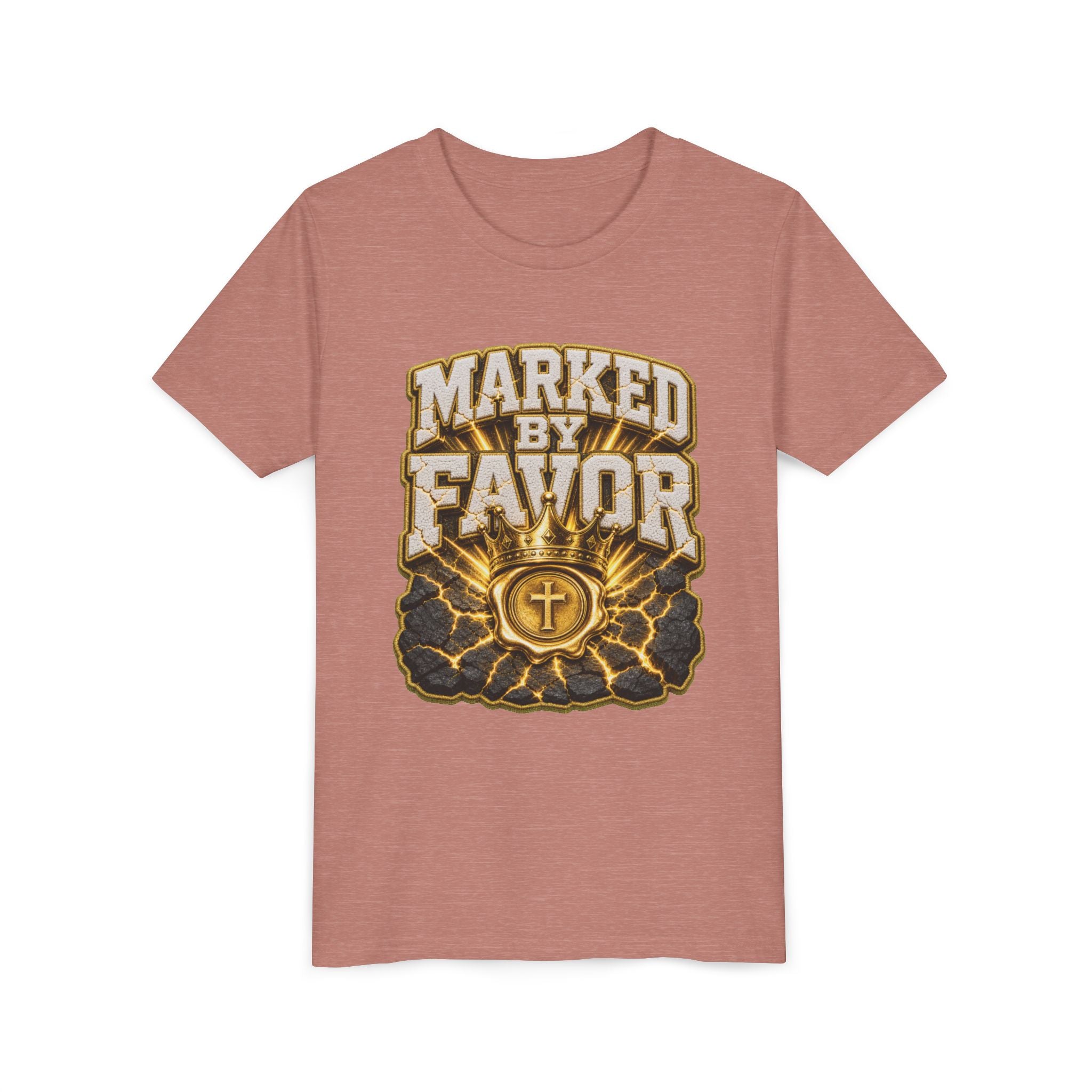 Walk By Faith ✝️ — Marked By Favor | Unisex Youth Tee