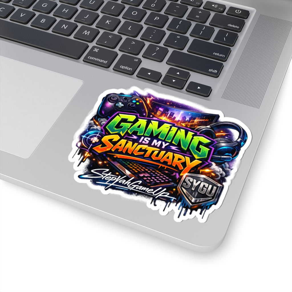 🎮 Gaming Is My Sanctuary | Kiss-Cut Sticker