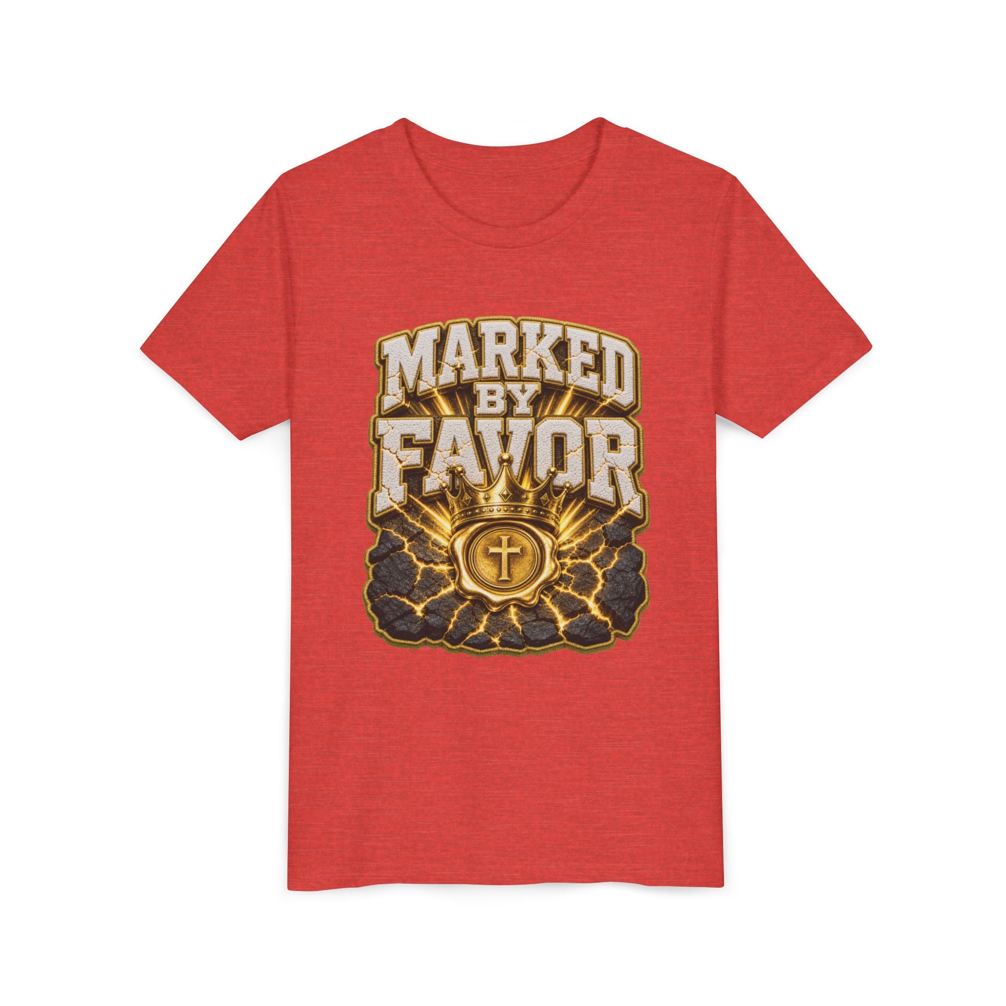 Walk By Faith ✝️ — Marked By Favor | Unisex Youth Tee