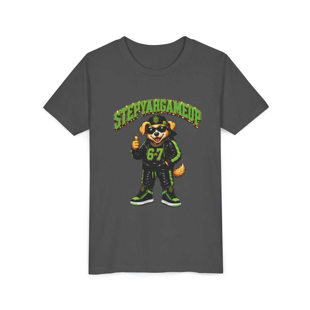 StepYahGameUp — SYGU Dog | 6-7 Green Edition | Unisex Youth Tee