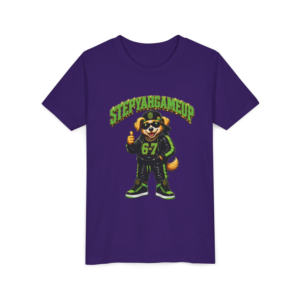 StepYahGameUp — SYGU Dog | 6-7 Green Edition | Unisex Youth Tee