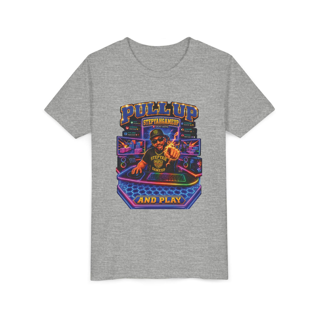 StepYahGameUp — Pull Up and Play | Youth Tee