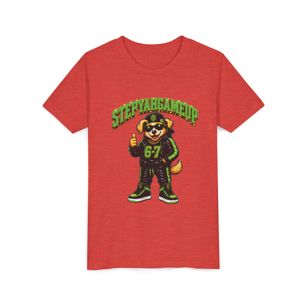 StepYahGameUp — SYGU Dog | 6-7 Green Edition | Unisex Youth Tee