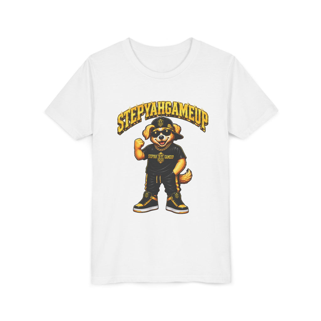 StepYahGameUp — SYGU Dog | Gold Edition | Unisex Youth Tee
