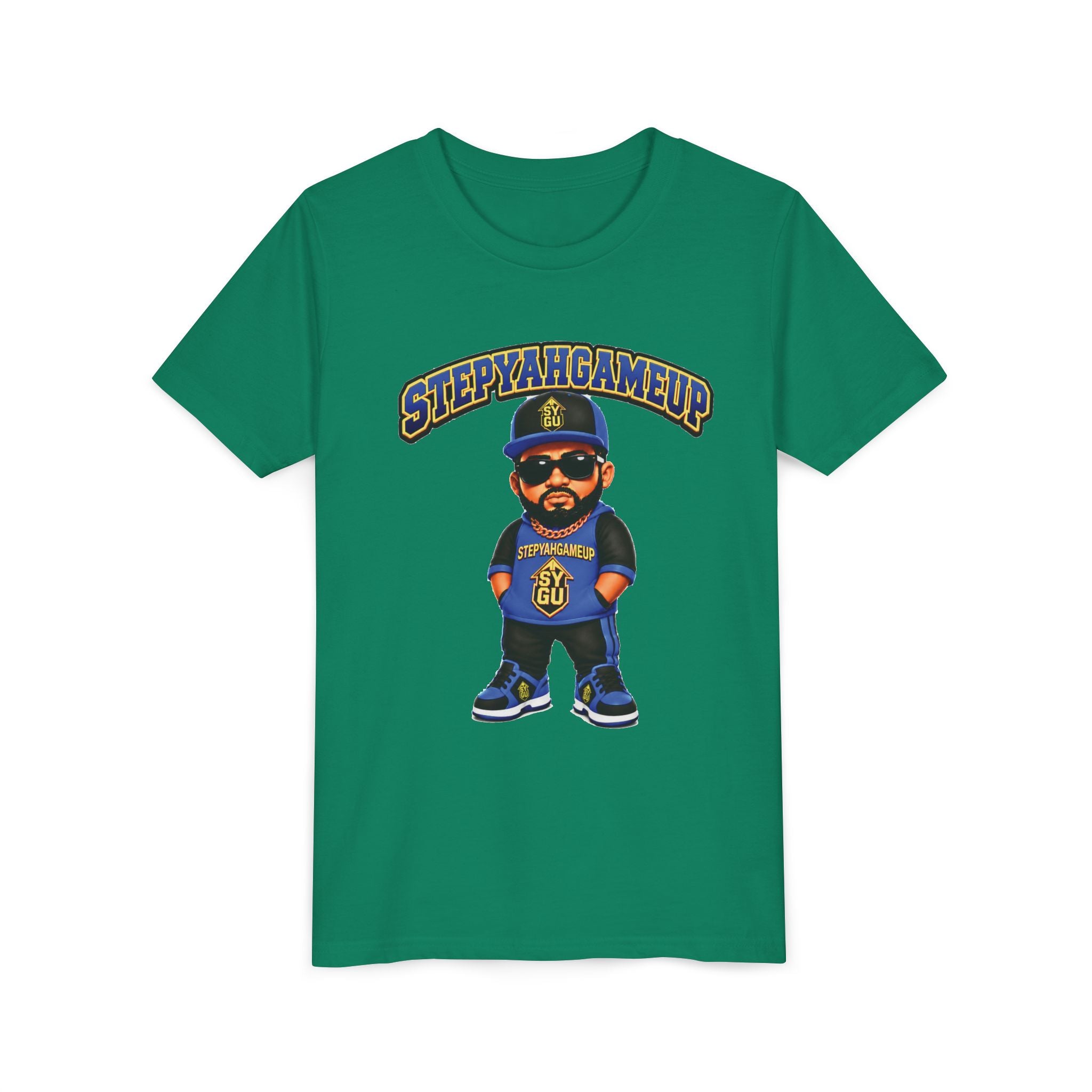 StepYahGameUp — Stumble Step | Hands In Pockets | Unisex Youth Tee