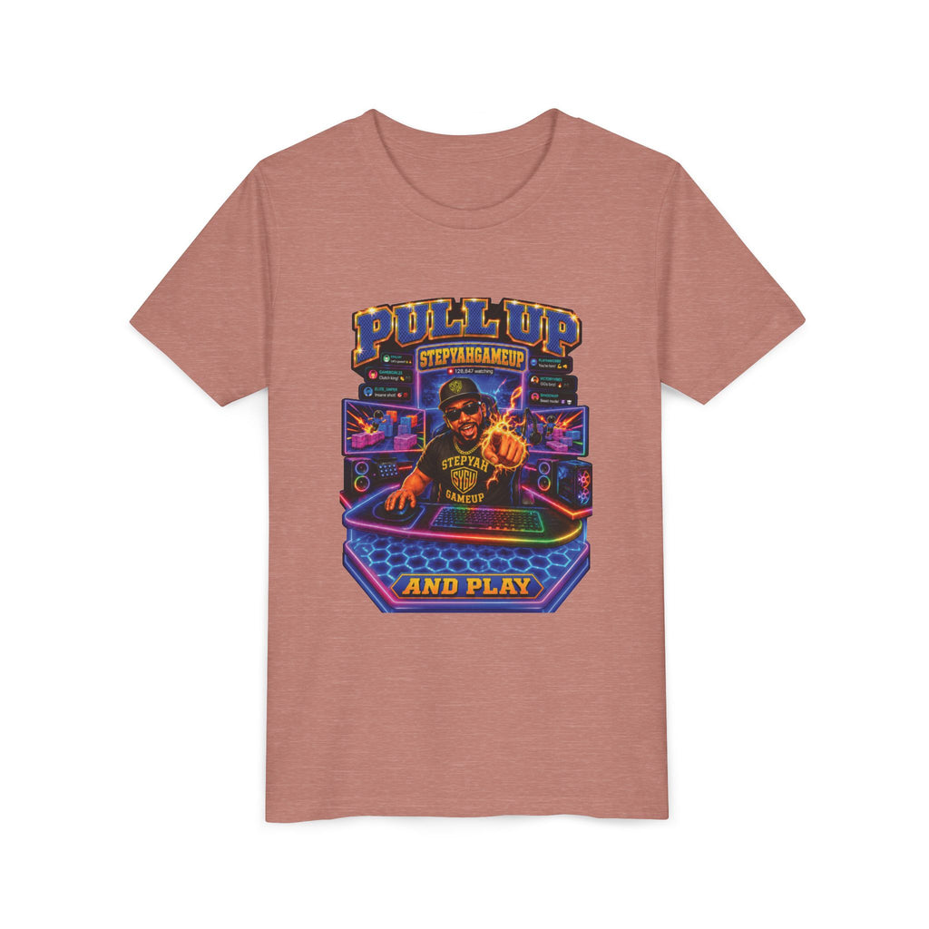 StepYahGameUp — Pull Up and Play | Youth Tee