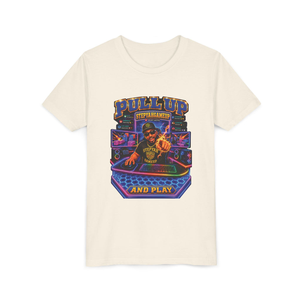 StepYahGameUp — Pull Up and Play | Youth Tee