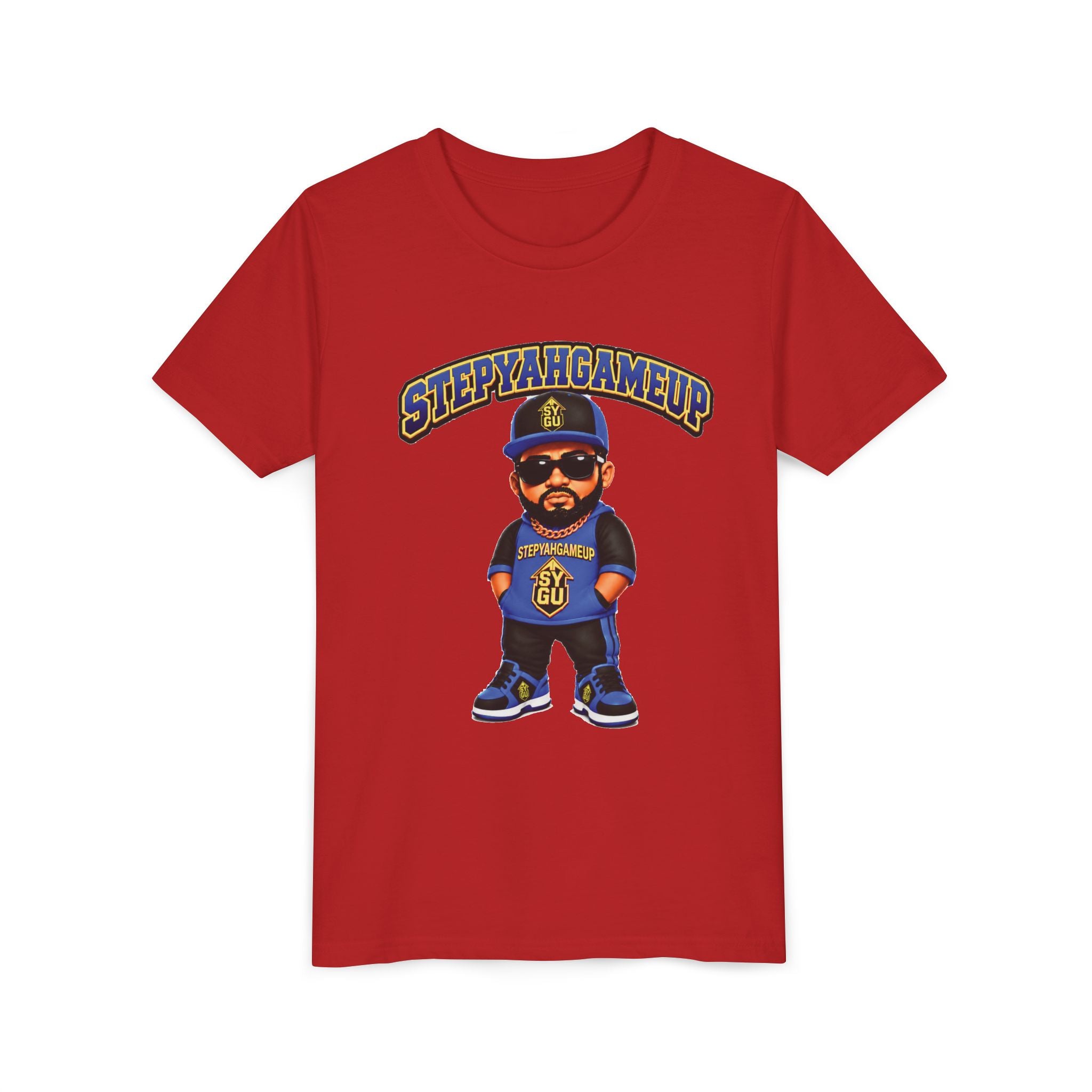 StepYahGameUp — Stumble Step | Hands In Pockets | Unisex Youth Tee