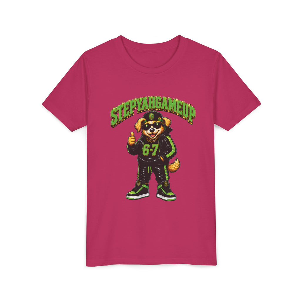 StepYahGameUp — SYGU Dog | 6-7 Green Edition | Unisex Youth Tee