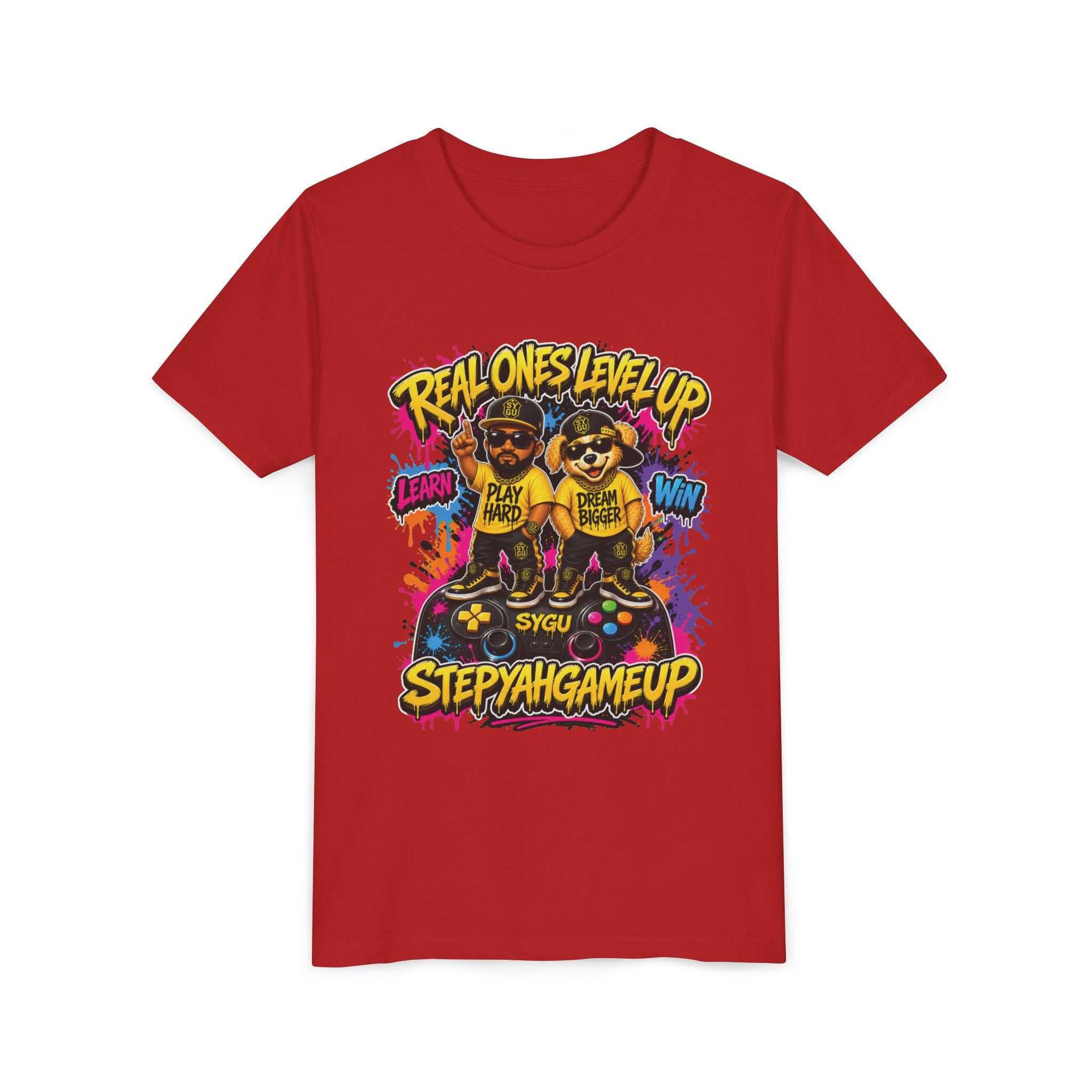 StepYahGameUp — Real Ones Level Up | Unisex Youth Tee