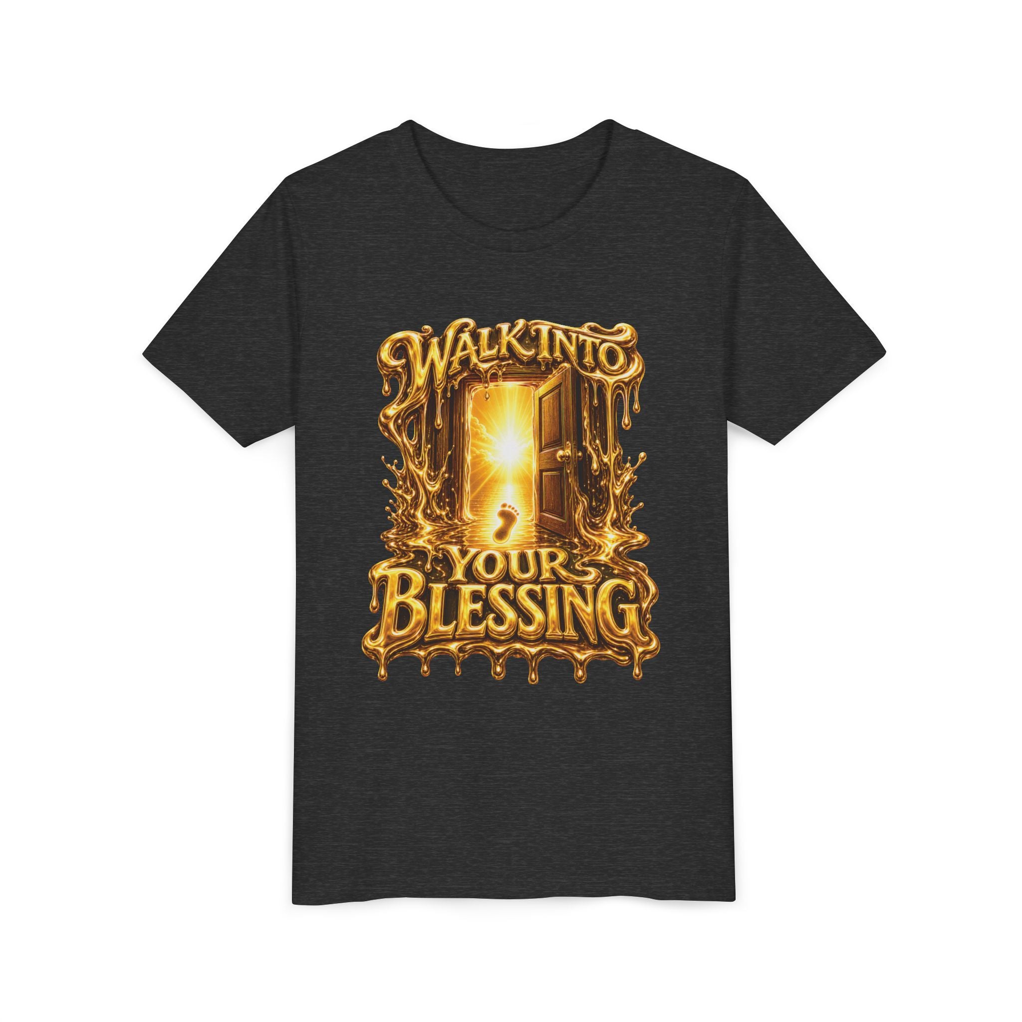 Walk By Faith ✝️ — Walk Into Your Blessing | Unisex Youth Tee