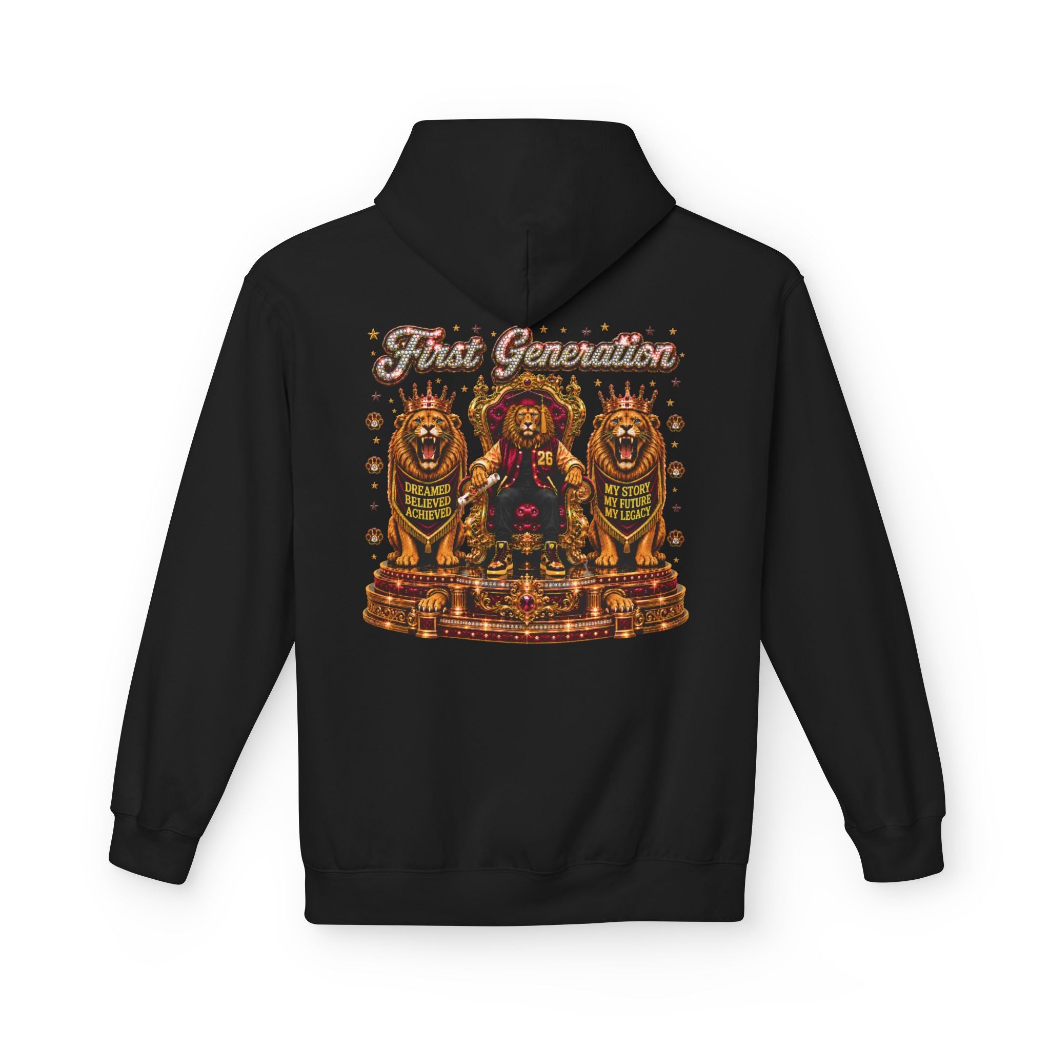 The King Miko Unisex   Hoodie — Class of 2026 | First Generation Graduate