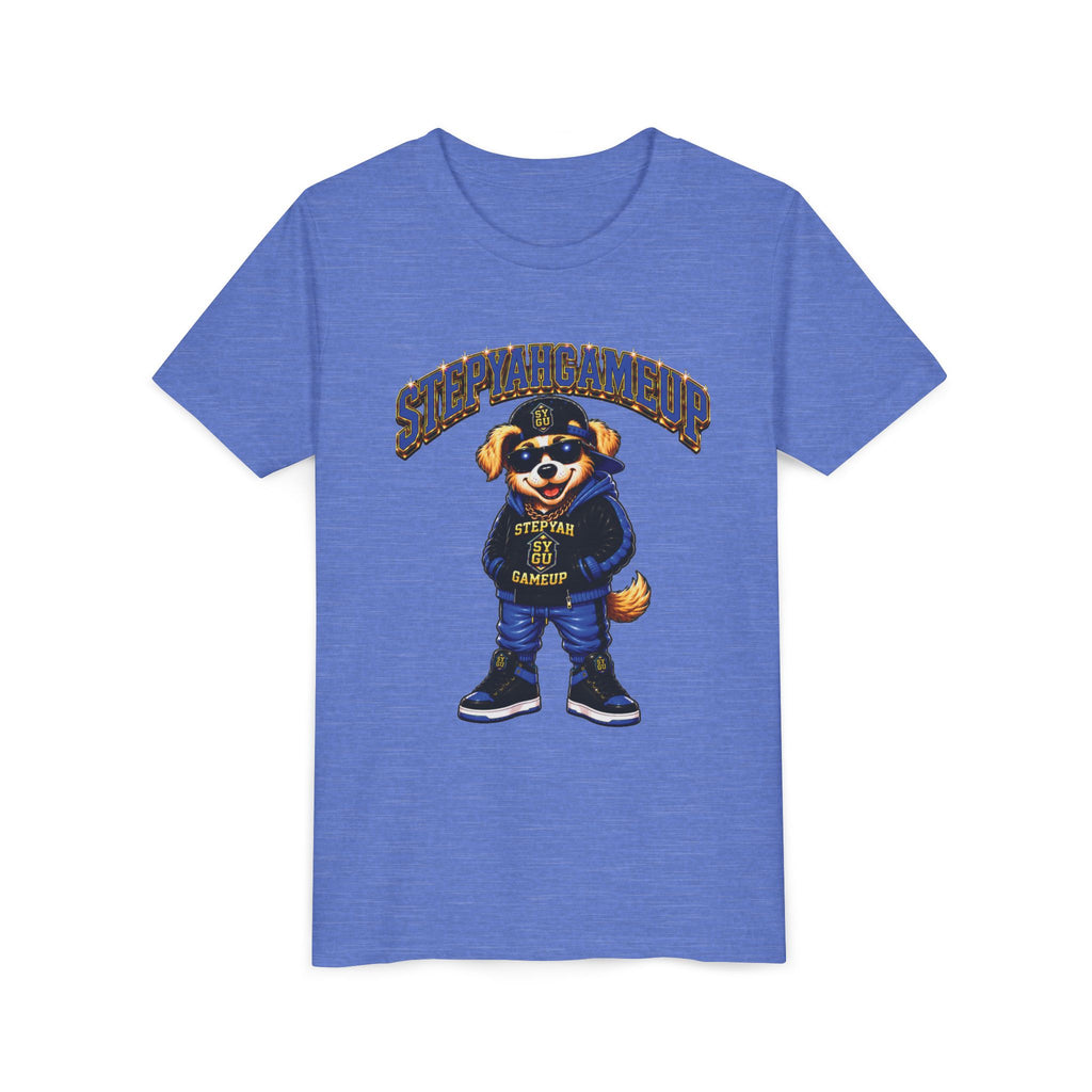 StepYahGameUp — SYGU Dog | Blue Edition | Unisex Youth Tee