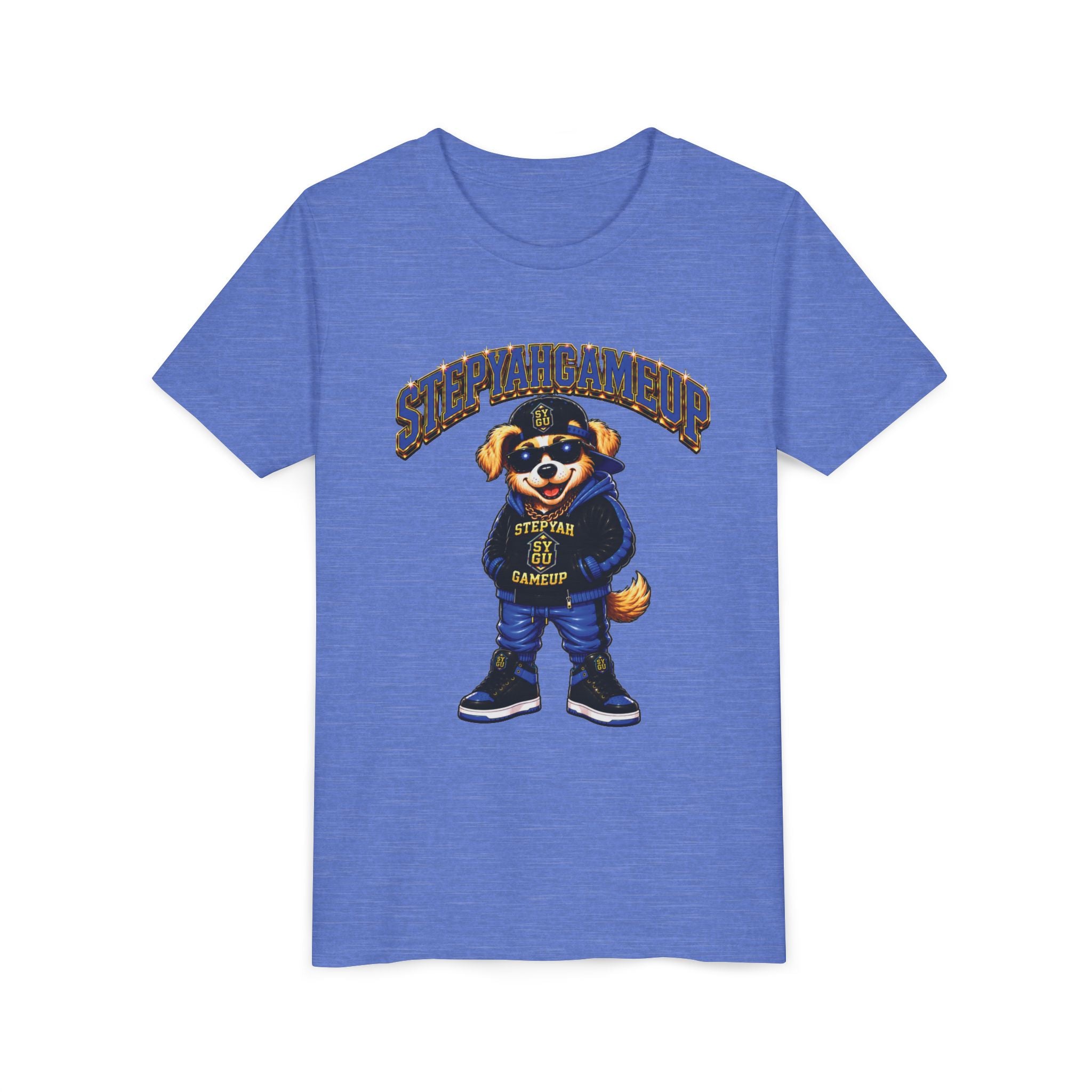 StepYahGameUp — SYGU Dog | Blue Edition | Unisex Youth Tee