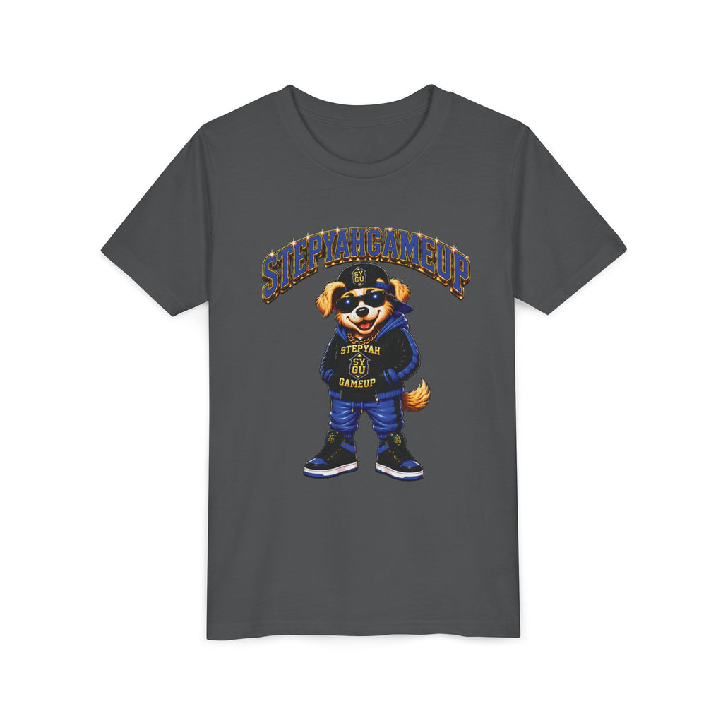 StepYahGameUp — SYGU Dog | Blue Edition | Unisex Youth Tee
