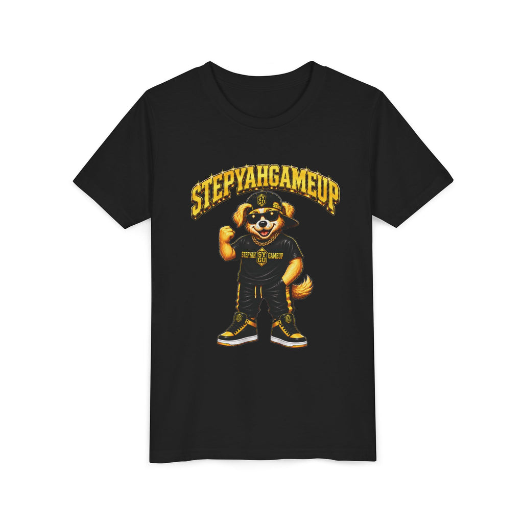 StepYahGameUp — SYGU Dog | Gold Edition | Unisex Youth Tee
