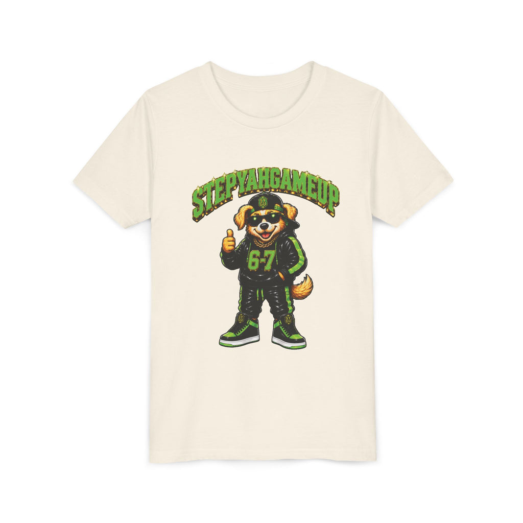 StepYahGameUp — SYGU Dog | 6-7 Green Edition | Unisex Youth Tee