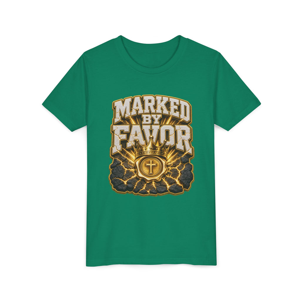 Walk By Faith ✝️ — Marked By Favor | Unisex Youth Tee