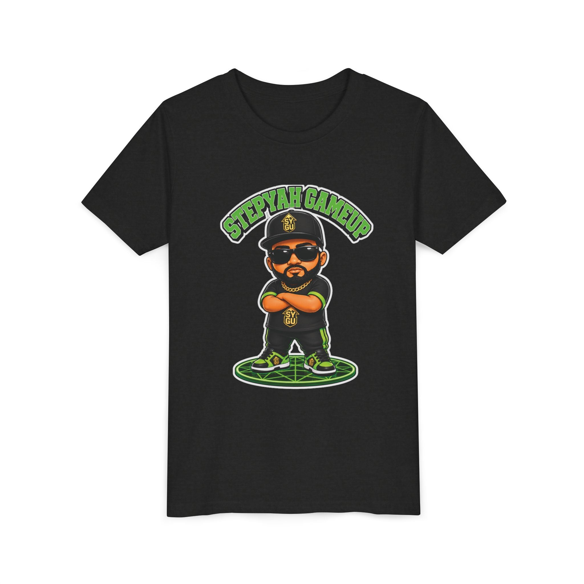 StepYahGameUp — Stumble Step Green Edition | Youth Tee