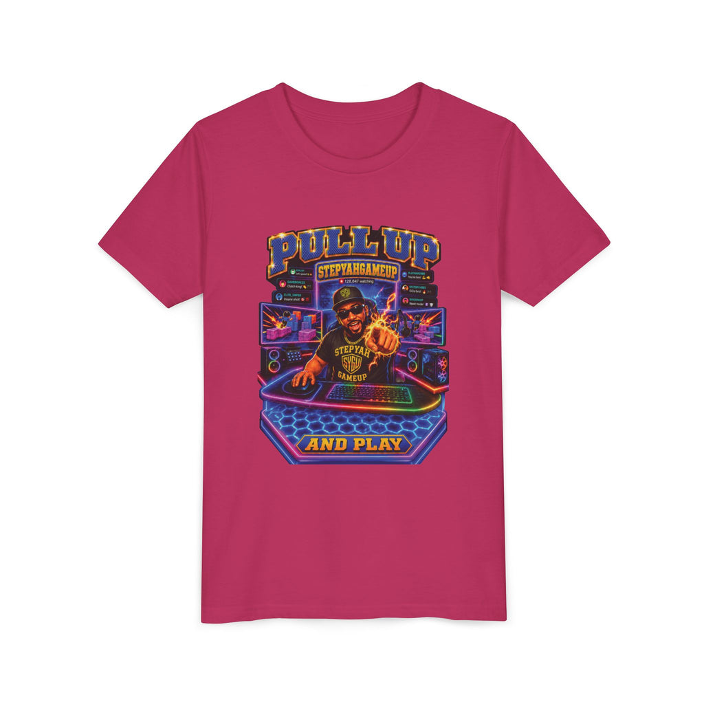 StepYahGameUp — Pull Up and Play | Youth Tee