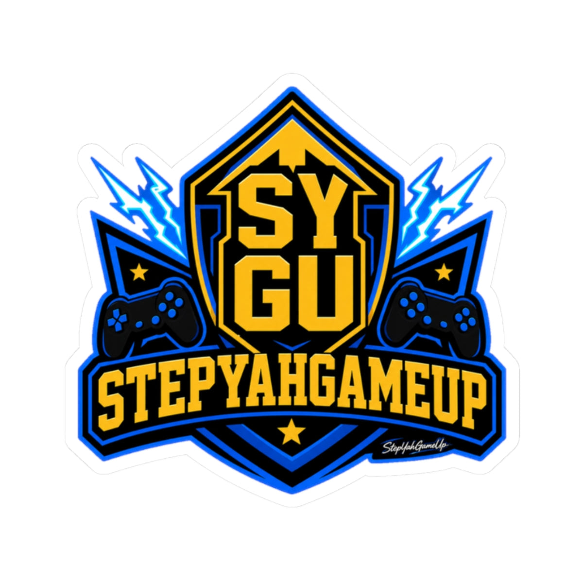 🛡️ StepYahGameUp Shield | Kiss-Cut Sticker