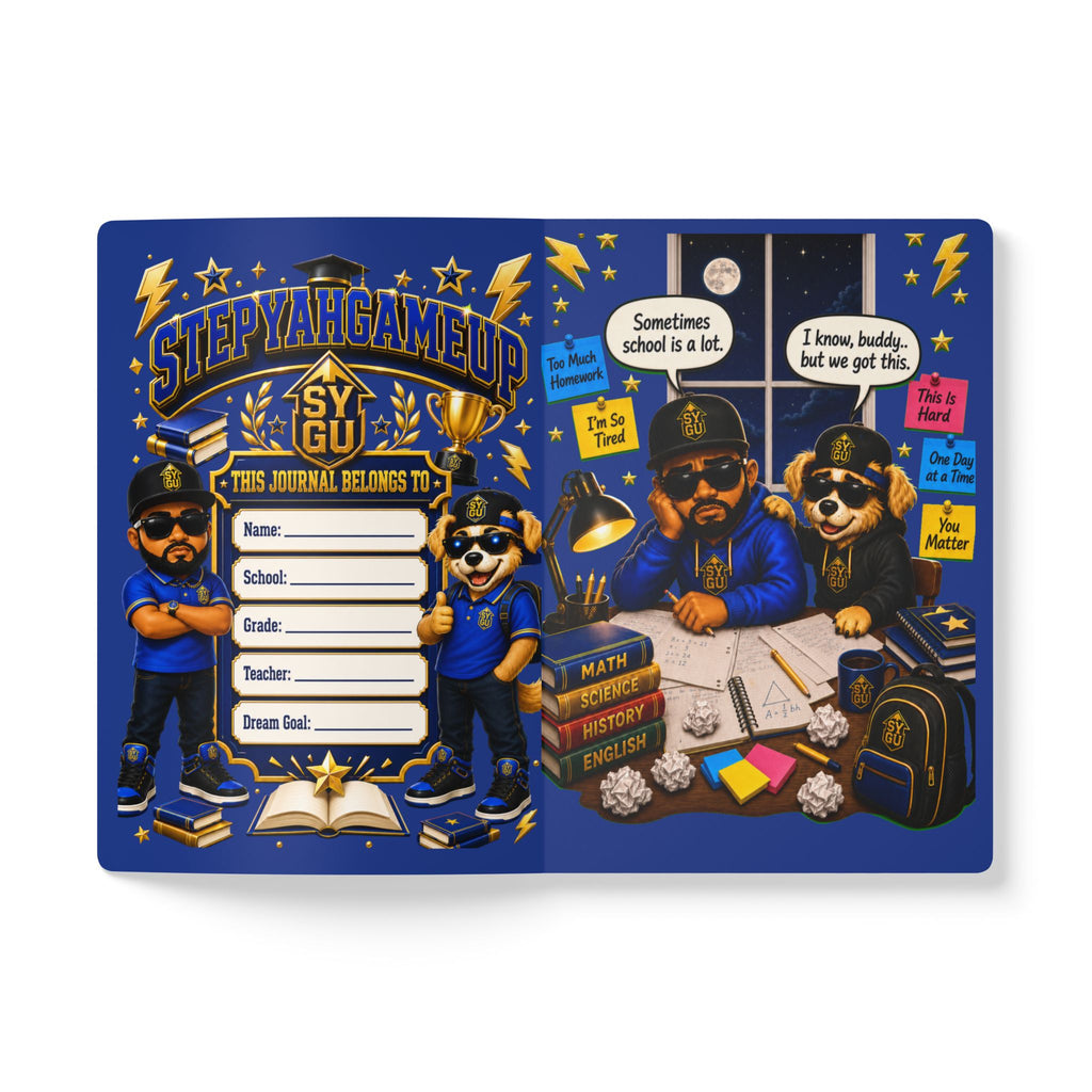 StepYahGameUp — You Got This | Softcover Story Journal