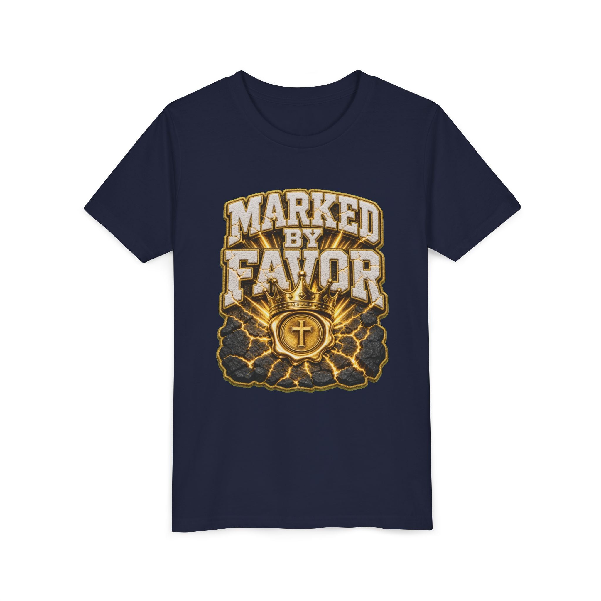 Walk By Faith ✝️ — Marked By Favor | Unisex Youth Tee
