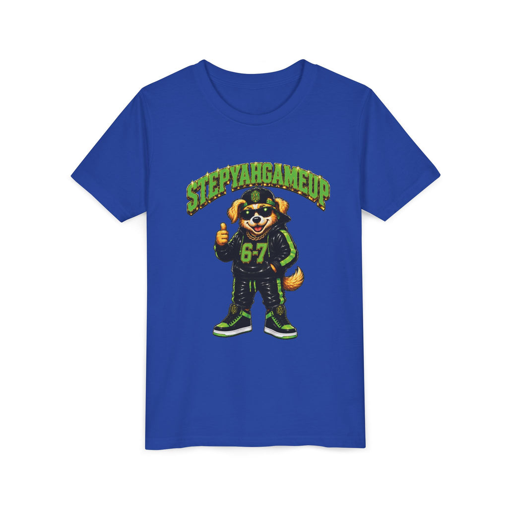StepYahGameUp — SYGU Dog | 6-7 Green Edition | Unisex Youth Tee