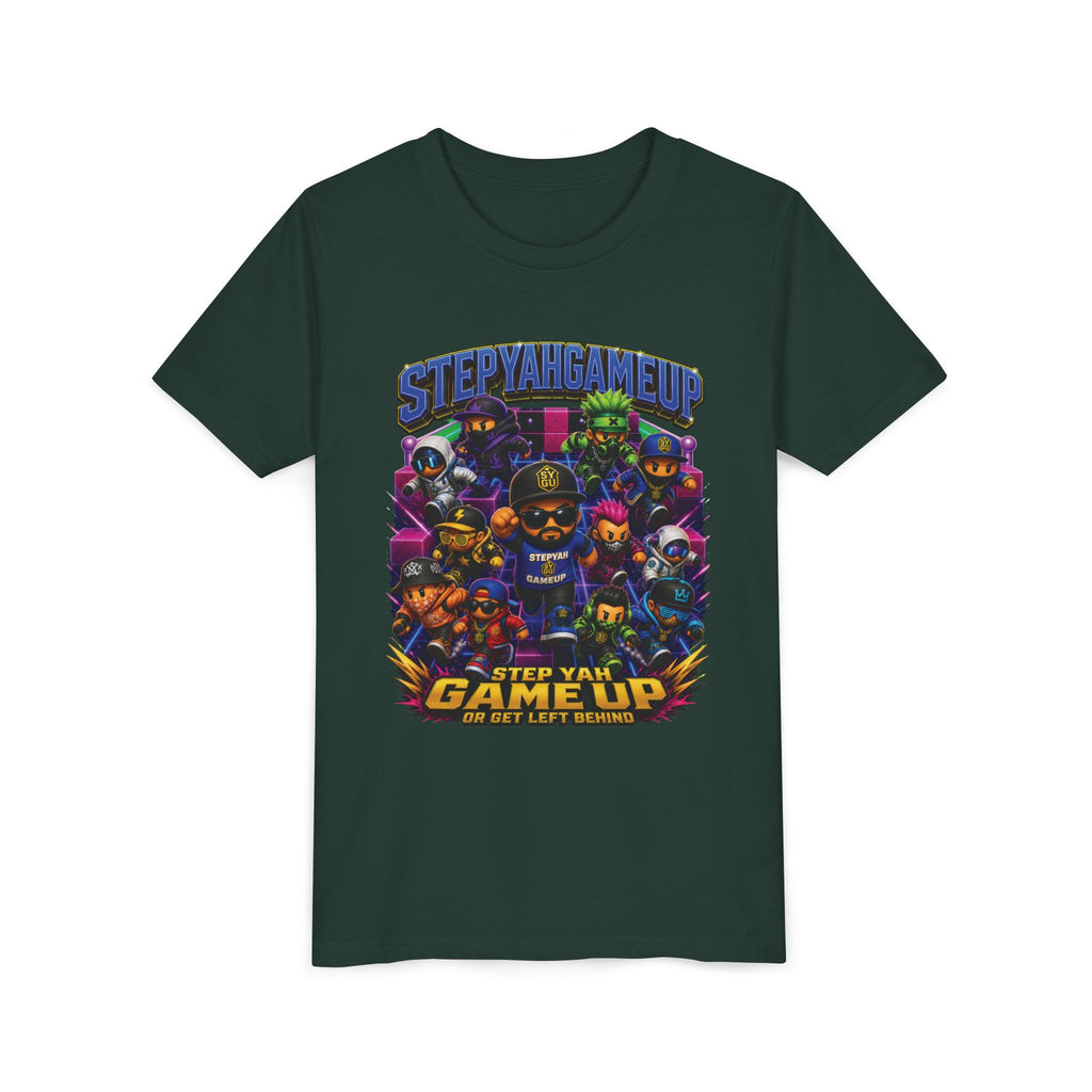 StepYahGameUp — Step Yah Game Up Or Get Left Behind | Unisex Youth Tee