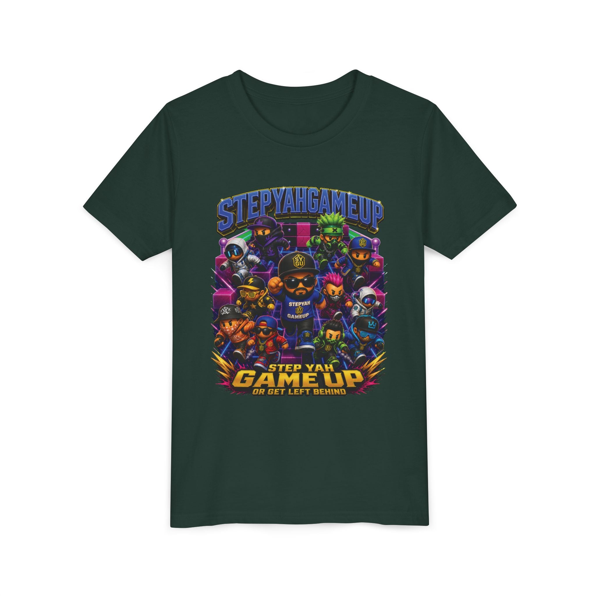 StepYahGameUp — Step Yah Game Up Or Get Left Behind | Unisex Youth Tee