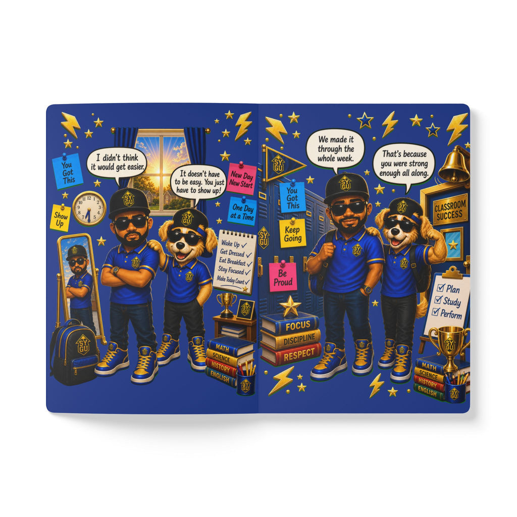 StepYahGameUp — You Got This | Softcover Story Journal