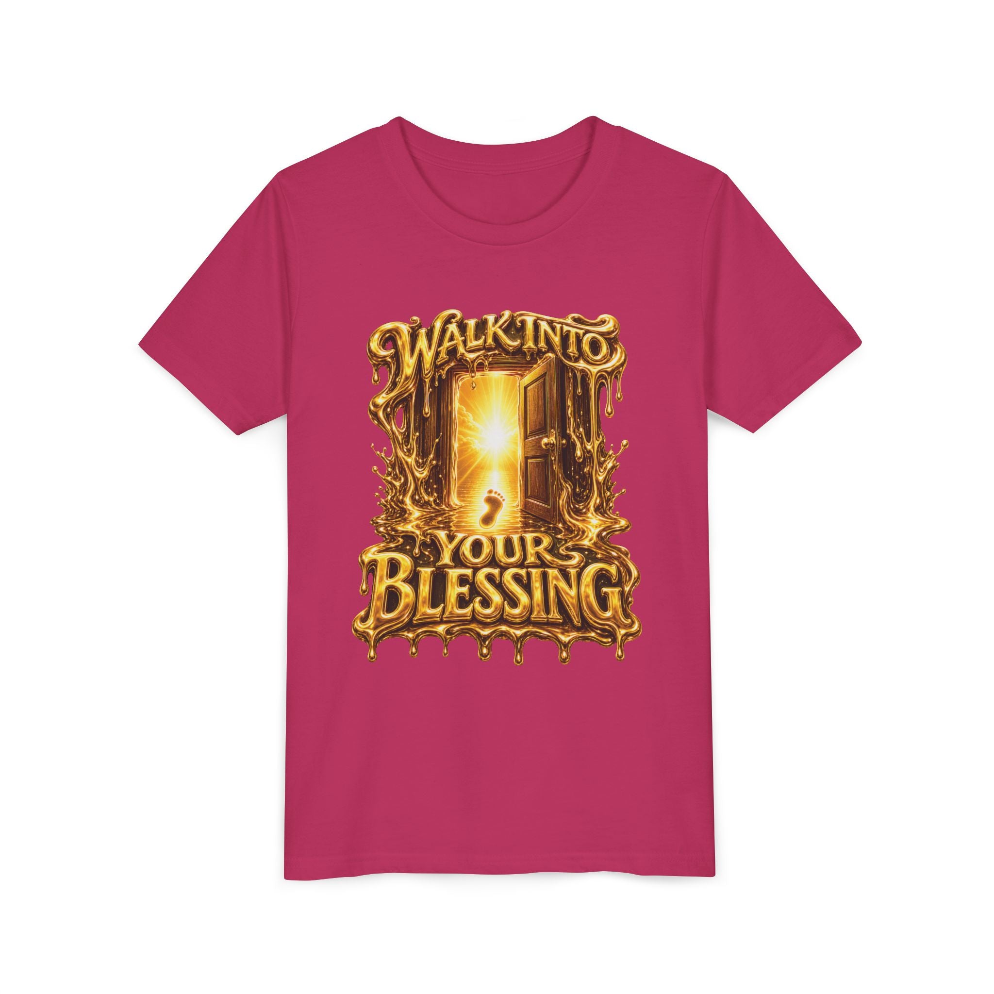 Walk By Faith ✝️ — Walk Into Your Blessing | Unisex Youth Tee