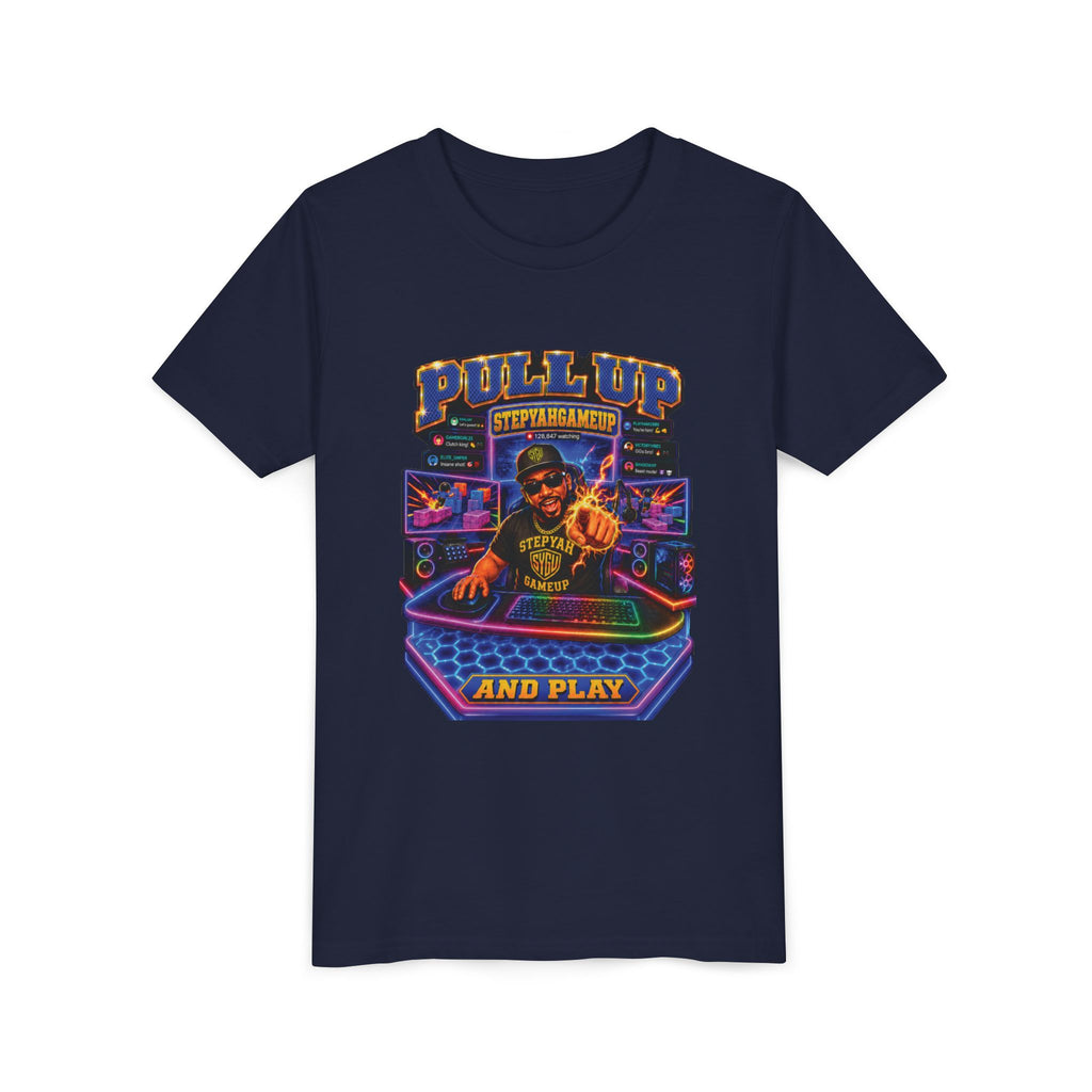 StepYahGameUp — Pull Up and Play | Youth Tee