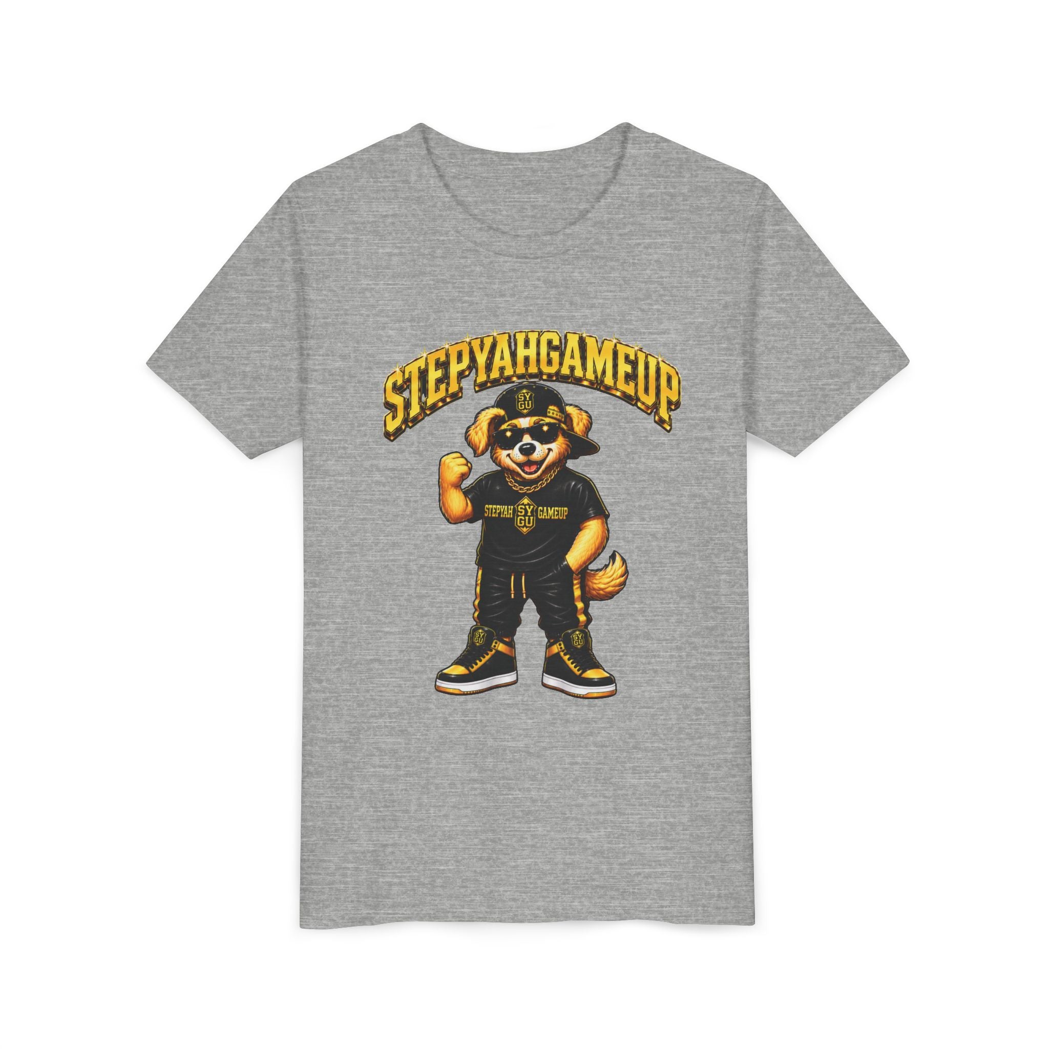 StepYahGameUp — SYGU Dog | Gold Edition | Unisex Youth Tee