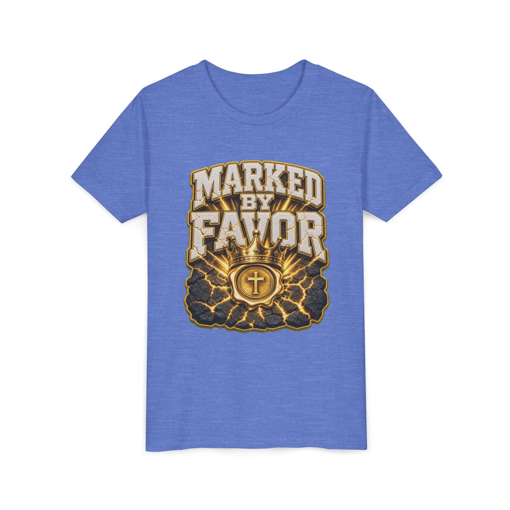 Walk By Faith ✝️ — Marked By Favor | Unisex Youth Tee