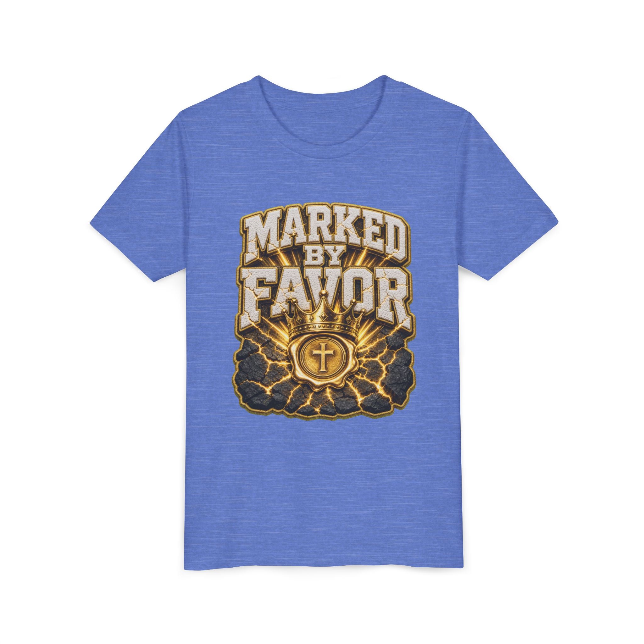 Walk By Faith ✝️ — Marked By Favor | Unisex Youth Tee