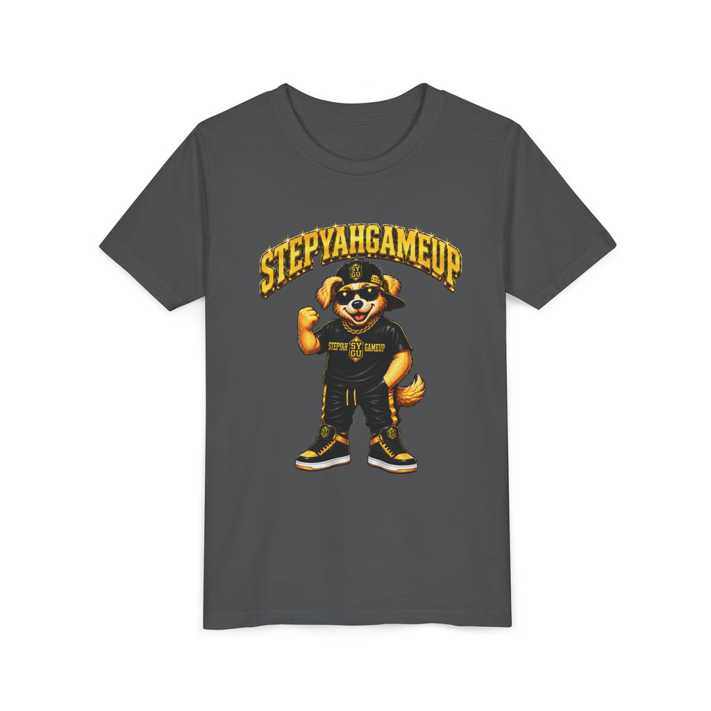 StepYahGameUp — SYGU Dog | Gold Edition | Unisex Youth Tee